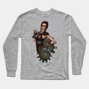 The lady of Steampunk Long Sleeve T-Shirt